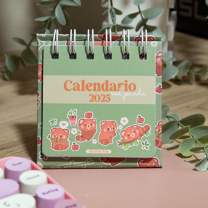 Calendario 2025 - Red panda